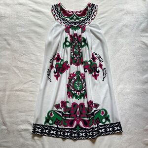 Tibi Multicolor Printed Halter Short Dress Size XS